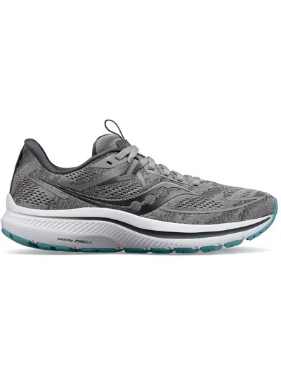 Shop Saucony Omni 21 Womens Fitness Workout Running & Training Shoes In Grey