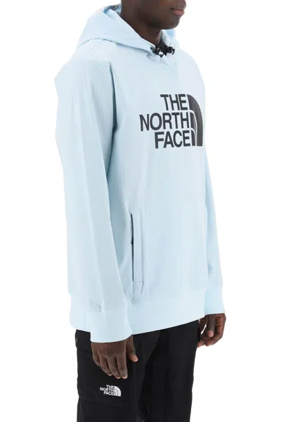 Shop The North Face Techno Hoodie With Logo Print In Blue