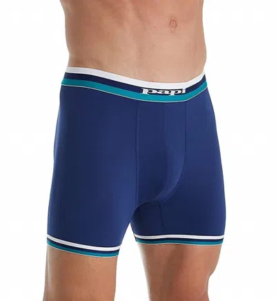 Papi Retro Original Mesh Boxer Brief In Blue Depths In Blue