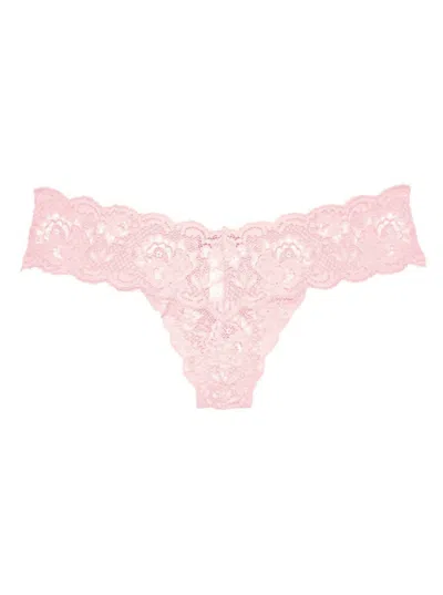 Shop Cosabella Women's Never Say Never Cutie Thong Panty In Pink Lilly