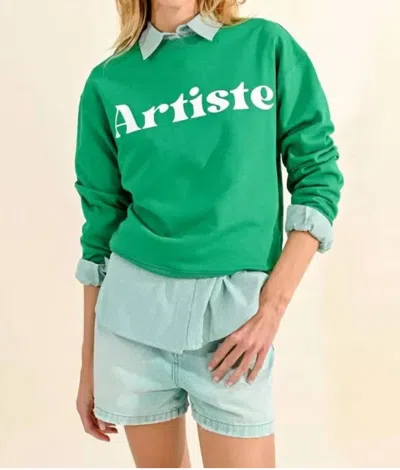 Lili Sidonio Artiste Sweatshirt In Green In Green