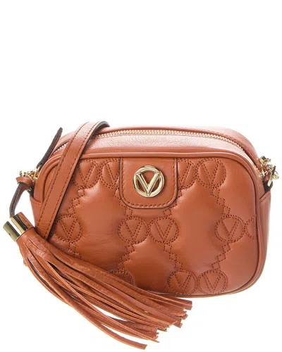 Shop Valentino By Mario Valentino Amel Monogram Leather Crossbody In Pink