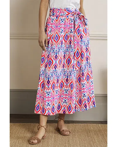 Shop Boden Rosemary Linen Midi Skirt In Multi