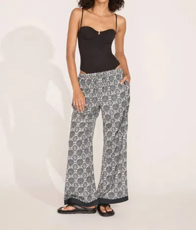 Shop Solid & Striped Dani Pant In Medallion Print In Grey