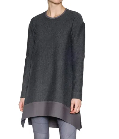 MARIE SAINT PIERRE BILLIAN TUNIC IN GREY MIXTE/PEWTER 
