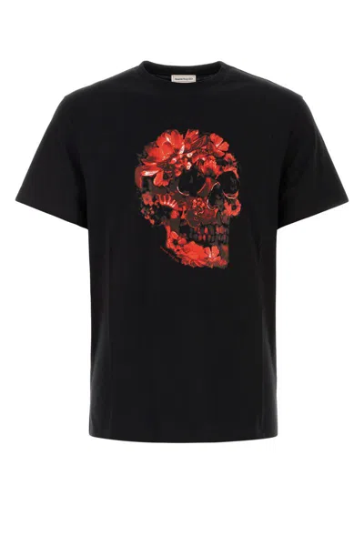 Shop Alexander Mcqueen T-shirt In Blackred