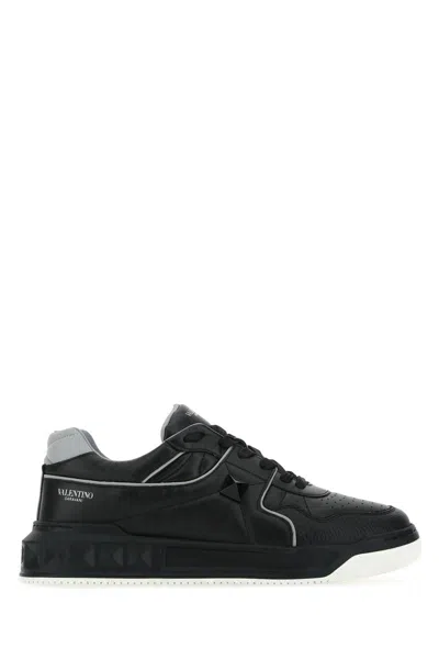 Shop Valentino Garavani Sneakers In Blackopastelgreyneroneronerowhite