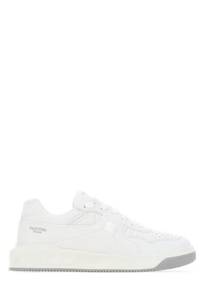 Shop Valentino Garavani Sneakers In Whitewhitewhitewhitepastelgrey