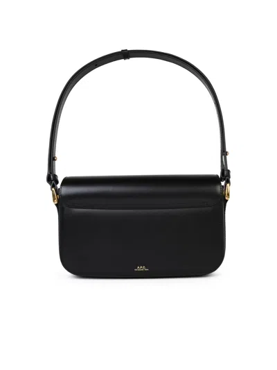 Shop Apc A.p.c. 'grace Bguette' Black Smooth Leather Crossbody Bag Woman