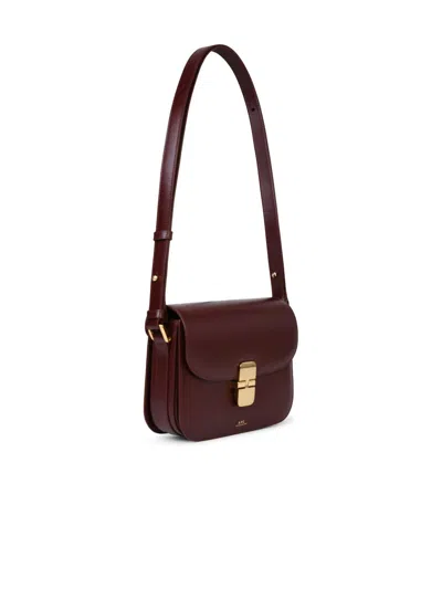 Shop Apc A.p.c. Small 'grace' 'gae Vino' Smooth Leather Bag Woman In Multicolor