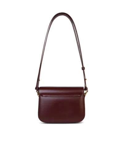 Shop Apc A.p.c. Small 'grace' 'gae Vino' Smooth Leather Bag Woman In Multicolor