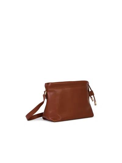 Shop Apc A.p.c. Small 'ninon' Crossbody Bag In Hazelnut Eco-leather Woman In Brown