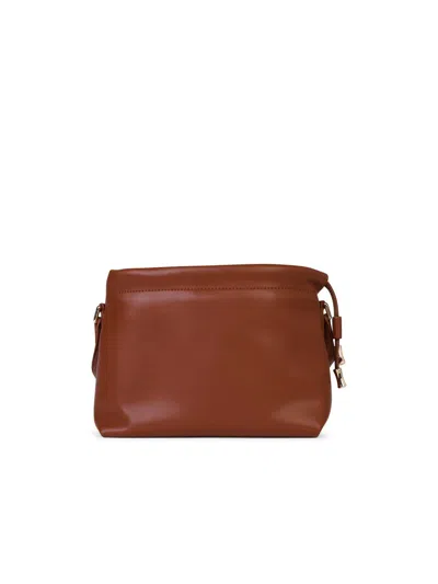 Shop Apc A.p.c. Small 'ninon' Crossbody Bag In Hazelnut Eco-leather Woman In Brown