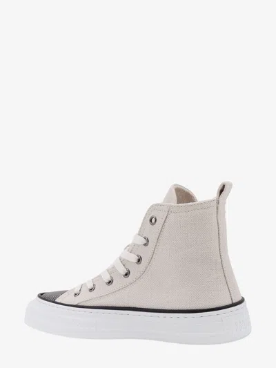 Shop Brunello Cucinelli Woman Sneakers Woman Silver Sneakers