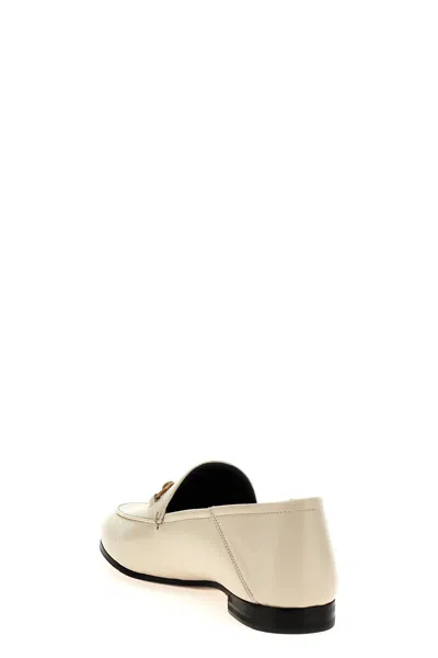 Shop Gucci Women 'morsetto' Loafers In White