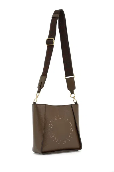 Shop Stella Mccartney Crossbody Bag With Perforated Stella Logo Women In Brown