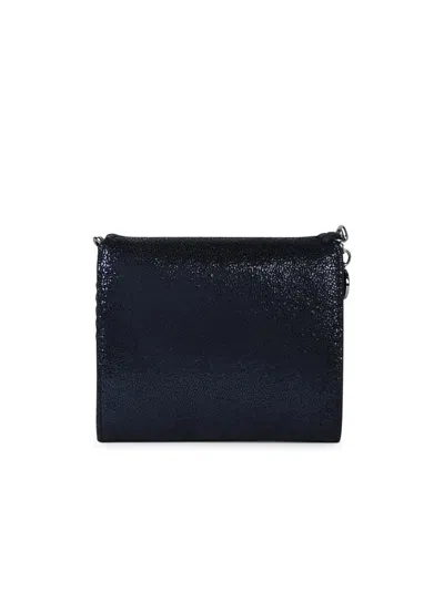 Shop Stella Mccartney 'small Falabella Tri-fold' Blue Recycled Polyester Wallet Woman