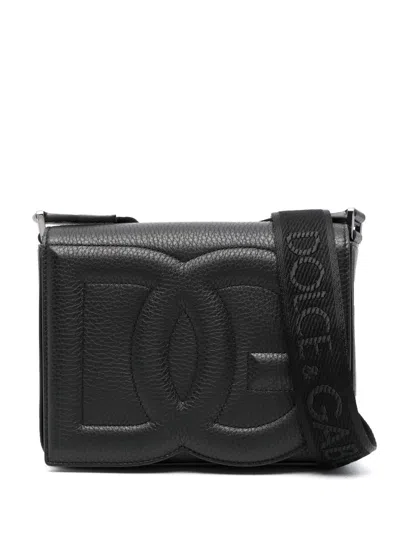 Dolce & Gabbana Medium-sized Dg Logo Shoulder Bag In Black