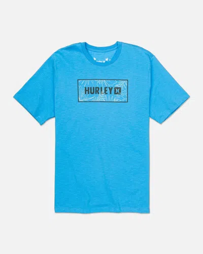 United Legwear Men's Everyday H2o-dri Alliance Slub Short Sleeve T-shirt In Bliss Blue