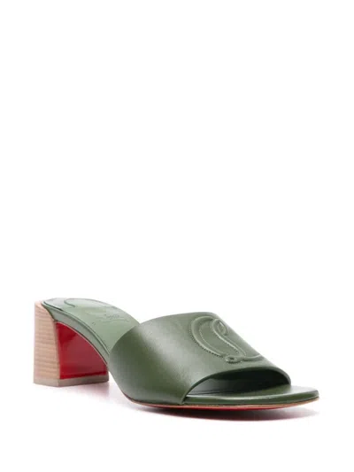 Shop Christian Louboutin Sandals Green