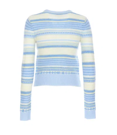 Shop Ganni Sweaters In Blue