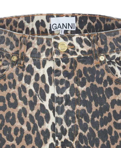 Shop Ganni Skirts In Brown