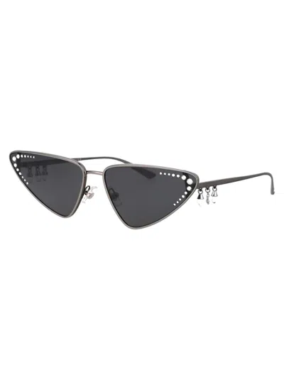 Shop Jimmy Choo Sunglasses In 300487 Gunmetal