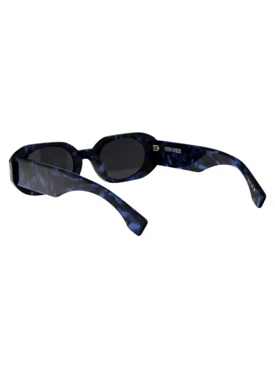 Shop Marcelo Burlon County Of Milan Sunglasses In 4107 Havana Blue