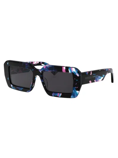 Shop Marcelo Burlon County Of Milan Sunglasses In 4207 Havana Blue