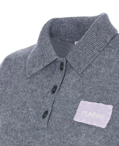 Shop Marni T-shirts And Polos In Grey