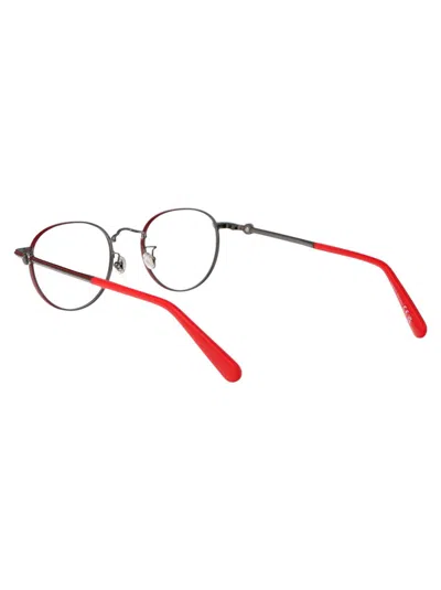 Moncler Ml5204 Glasses In 066 Bordeaux Lucido