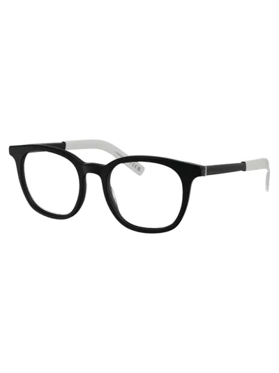 Moncler Nero Lucido Acetate Glasses In 001 Nero Lucido