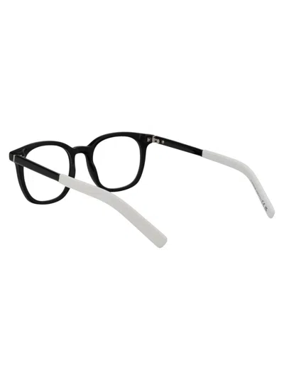 Moncler Nero Lucido Acetate Glasses In 001 Nero Lucido