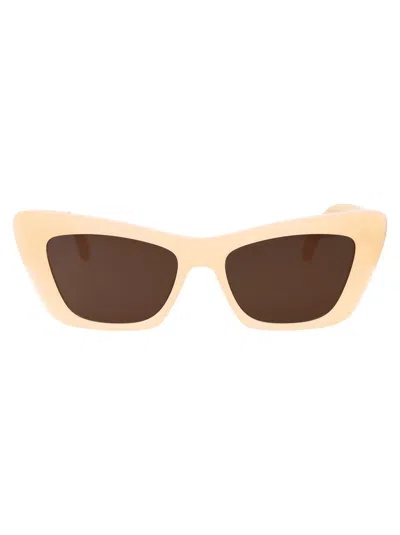 Shop Palm Angels Sunglasses In 1764 Sand