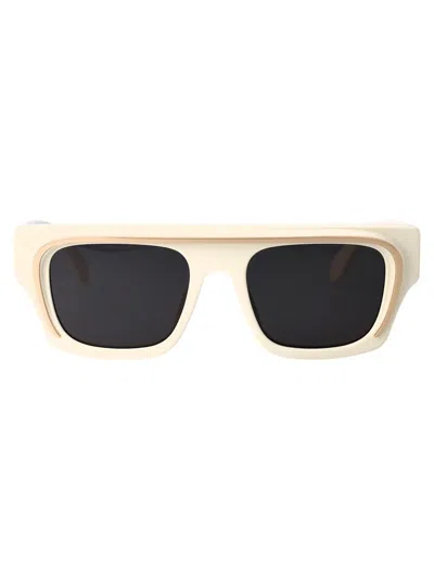 Shop Palm Angels Sunglasses In 0107 White