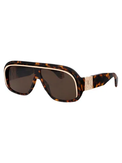 Shop Palm Angels Sunglasses In 6064 Havana