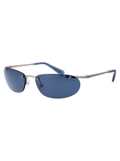 Shop Swarovski Sunglasses In 402555 Matte Silver