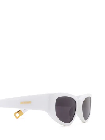 Shop Jacquemus Sunglasses In White