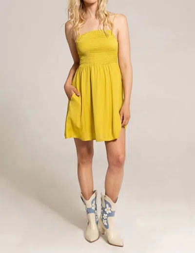 Saltwater Luxe Ada Mini Tank Dress In Yellow In Yellow
