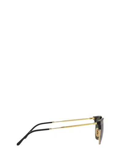 Shop Ray Ban Ray-ban Sunglasses In Black On Gold