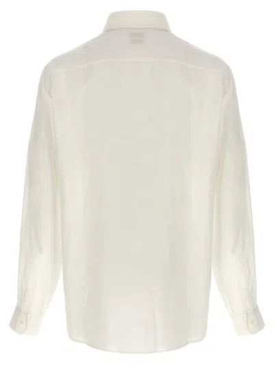 Shop Brunello Cucinelli Linen Shirt In White