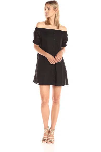 The Fifth Label Women's Sun Valley Off Shoulder Dress, Black In Black