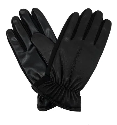 Isotoner Men's Signature Smarttouch Dress Gloves In Black In Black