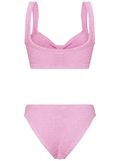 Shop Hunza G Bonnie Bikini In Pink