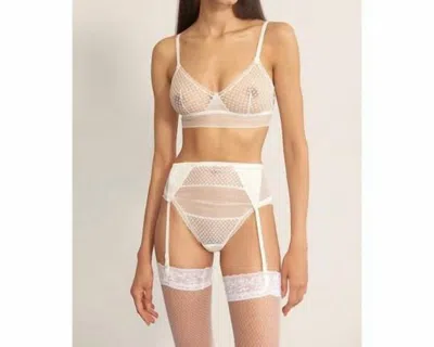 Else Bella Garterbelt In Ivory In Multi