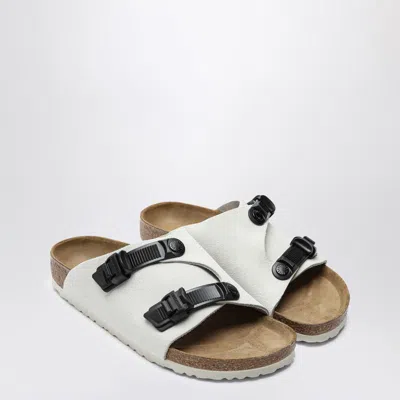 Birkenstock Zurich Tech Suede Slides In White