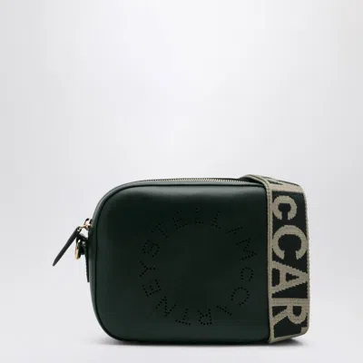 Shop Stella Mccartney Pine Coloured Stella Logo Mini Bag In Green