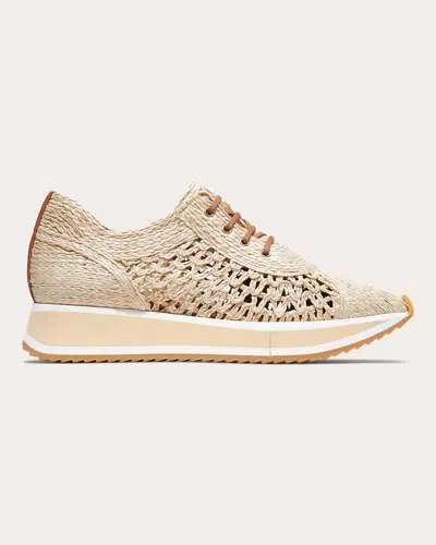 Shop Clergerie Women's Ozan Raffia Sneaker In Neutrals