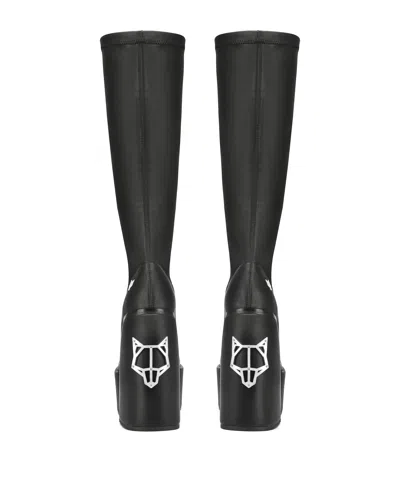 Naked Wolfe Spice Faux-leather Knee-thigh Heeled Boots