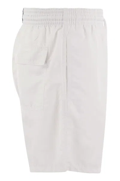 Vilebrequin Nylon Swim Shorts With Pockets And Flap In Neutral